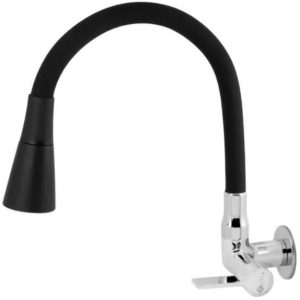 TORNEIRA COZINHA BICA MOVEL 1174 C-70 DUO BLACK PAREDE