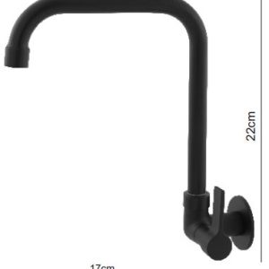 TORNEIRA COZINHA BICA MOVEL 2192 C-70 BLACK PAREDE