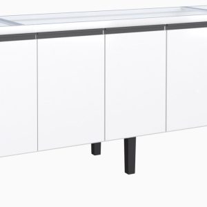 GABINETE BANH.C/CUBA MAD.60CM ALPES NOGUEIRA/PRETO 101770 - COZIMAX