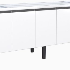 GABINETE BANH.C/CUBA MAD.60CM ALPES PRETO 101771 - COZIMAX