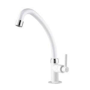 TORNEIRA COZINHA BICA MOVEL ABS BANCADA LAGUNE BRANCA - VIQUA