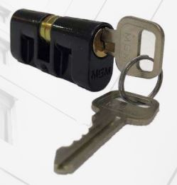 CILINDRO P/FECHADURA C/2 CHAVES PRETO 117364