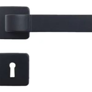 FECHADURA MODENA ROSETA PRETO FOSCO INTERNA 160727