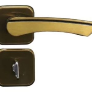 FECHADURA GENEBRA ROSETA BRONZE LATONADO BANHEIRO