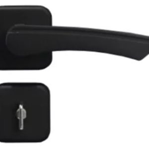 FECHADURA GENEBRA ROSETA PRETO FOSCO BANHEIRO