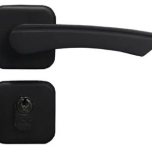 FECHADURA GENEBRA ROSETA PRETO FOSCO EXTERNA