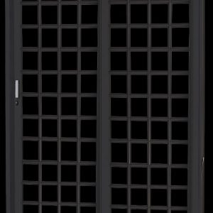 PORTA CORRER 215X160X12 ACO PRIMER P/VIDRO QUADRICULADO C/2 FOLHAS DIREITA 194009