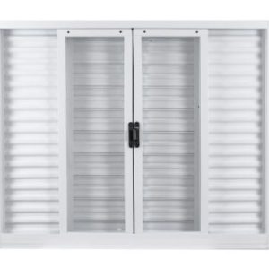 VENEZIANA 120X150X12 ACO BRANCO ECOFLEX 6 FOLHAS 23993