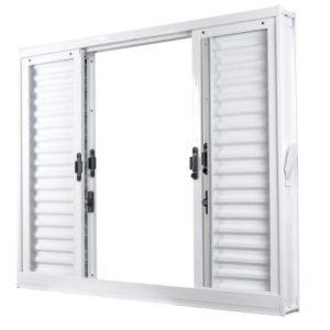 VENEZIANA 100X120X12 ACO BRANCO 6 FOLHAS 25053