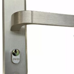 FECHADURA MODENA ESPELHO ALUMINIO EXTERNA 40213