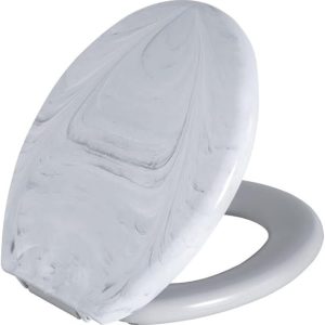 ASSENTO ALMOFADADO CONVENCIONAL TPK MARMORIZADO BRANCO BR-MM