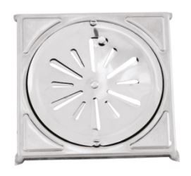 GRELHA QUADRADA 15X15 INOX C/CAIXILHO