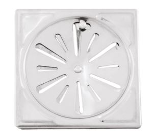 GRELHA QUADRADA 15X15 INOX S/CAIXILHO