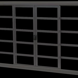 VITRO 100X150X12 ACO PRIMER 4 FOLHAS (2 FIXAS) S/VIDRO S/GRADE 992664