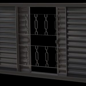 VENEZIANA 100X150X12 ACO PRIMER 6 FOLHAS (2 FIXAS) S/VIDRO C/GRADE ELO 992711