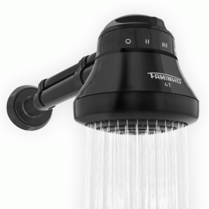 DUCHA FAMINHO 4T C/CANO 30CM 6800W 220V BLACK - FAME