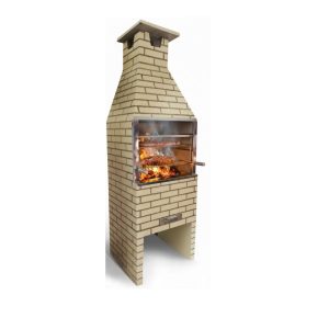 CHURRASQUEIRA MEDIA 65CM TIJOLINHO MARFIM - TORRES GRILL