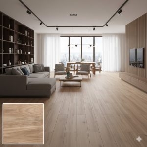 PISO SEMI-GRES 75X75-A RETIFICADO BOSCO MARFIM ACETINADO LZ V2 4 FACES - MEGALUME