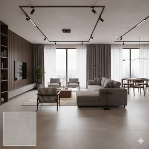 PISO SEMI-GRES 75X75-A RETIFICADO BRISTOL ACERO ACETINADO LZ V2 3 FACES - MEGALUME