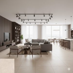 PISO SEMI-GRES 75X75-A RETIFICADO SALVATORE ARENA ACETINADO LZ V2 3 FACES - MEGALUME