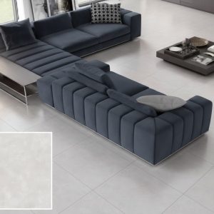 PISO SEMI-GRES 86X86-A RETIFICADO MANHATTAN GRIS ACETINADO LZ V2 1 FACE - MEGALUME PREMIUM