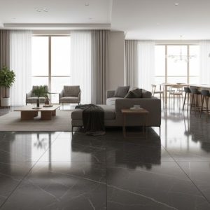 PORCELANATO 62X121-A RETIFICADO VIVALDI GRAFITE HAC120.083 ACETINADO V3 LB 6 FACES - HELENA