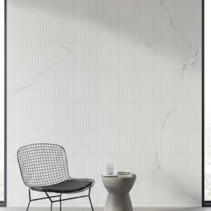 REVESTIMENTO SEMI-GRES 62X119-A RETIFICADO RIPADO MARMO LUX POLIDO LX V2 4 FACES - TESORO