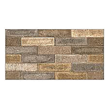 REVESTIMENTO CERAMICO 39X75,5-A RETIFICADO MATTONE GRANILHADO V3 LA 4 FACES - MAJOPAR